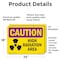 Signmission Radiation & Laser Sign, 18 in H x 24 in W, Vinyl Decal, Rectangle OS-2PACK-CR-D-1824-L-10170 - alternate 5